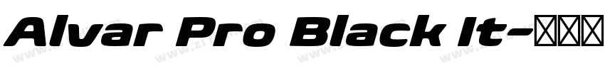 Alvar Pro Black It字体转换